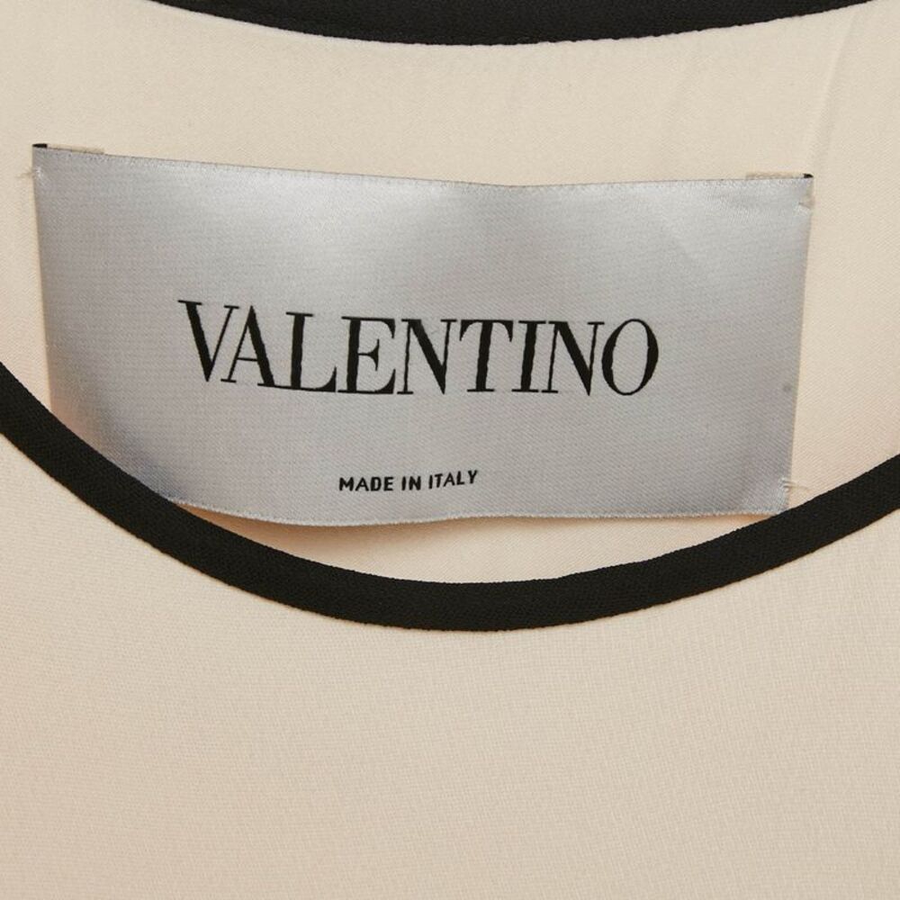 Valentino Cream Silk Asymmetric Long Dress M - Picture 4 of 7
